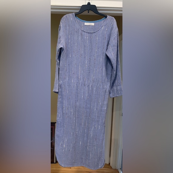 Beautiful handwoven lavender caftan style maxi dress-size s/m - Picture 2 of 13